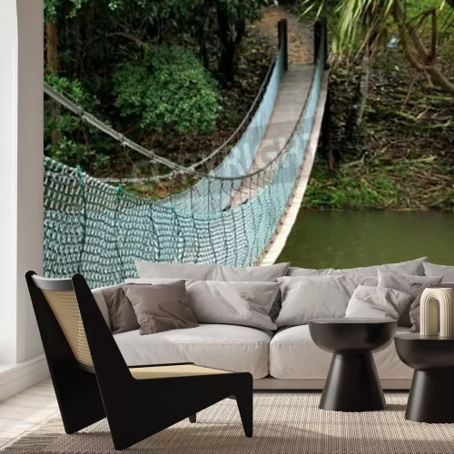 Fototapete Brücke im malaiischen Wald