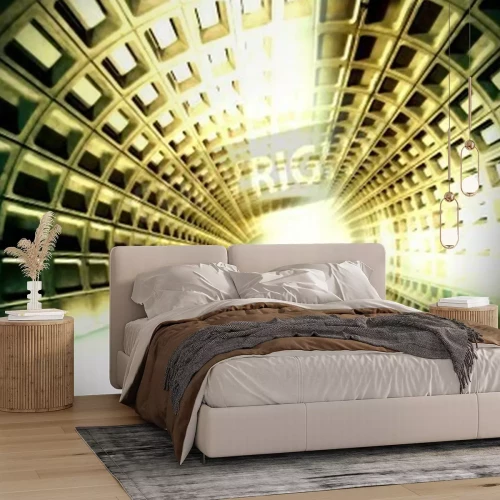 Fototapete Tunnel 3D aus Fliesen