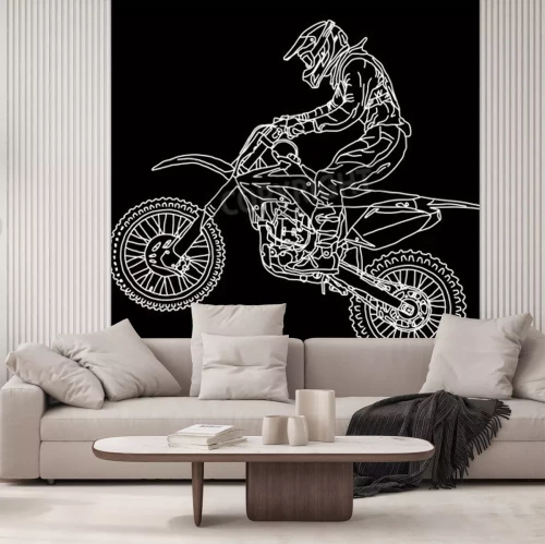 Fototapete Motocross-Fahrer