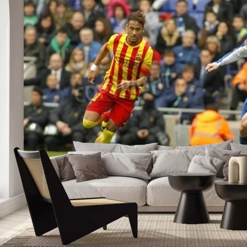 Fototapete Neymar in Aktion während des Spiels