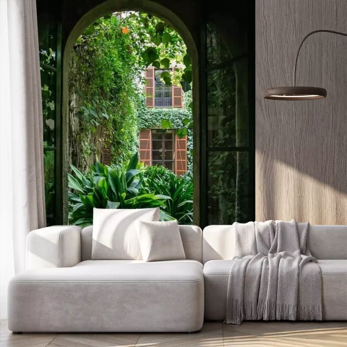 Fototapete Dschungel hinter dem fenster