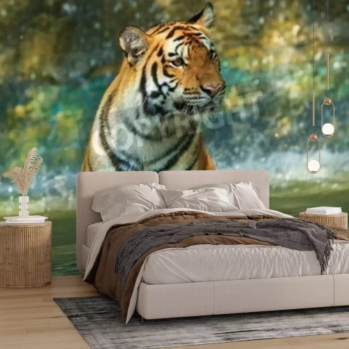 Fototapete Tiger im wasser