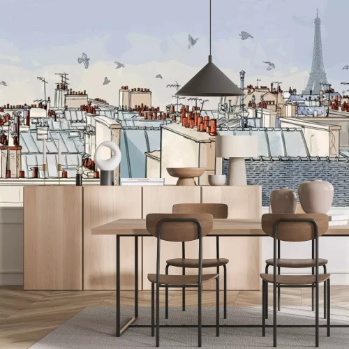 Sticker Frankreich - Paris Dächer