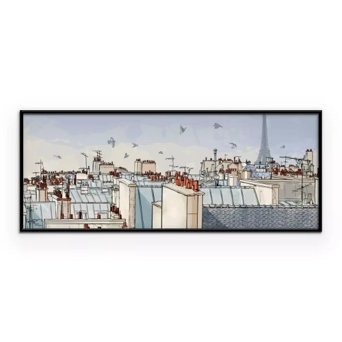 Poster Frankreich - Paris Dächer