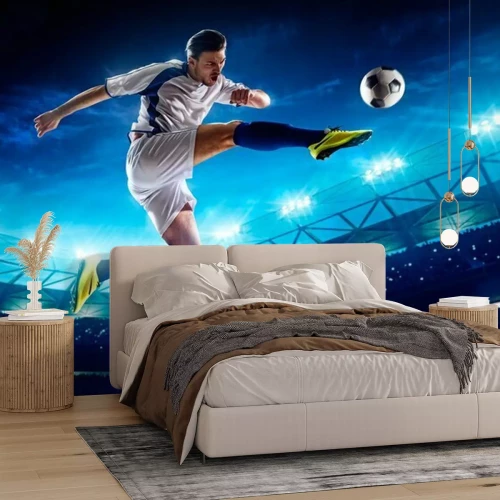 Fototapete Fußball-Spieler in Aktion