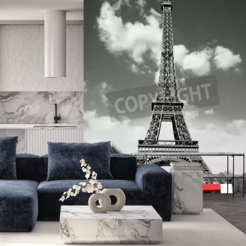 Fototapete Gassen von Paris am Eiffelturm