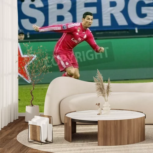 Fototapete Christiano Ronaldo am Ball