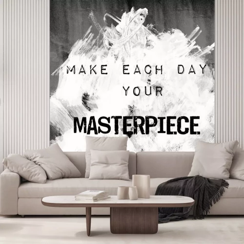 Sticker Zitat art - machen jeden Tag Ihr Meisterwerk