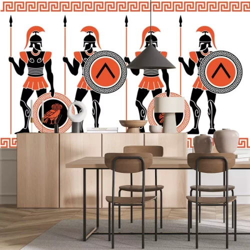 Sticker Antike griechische Krieger