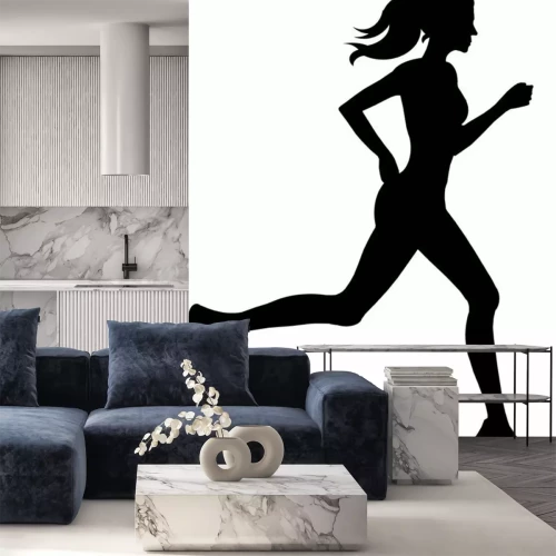 Sticker Silhueta - Corrida