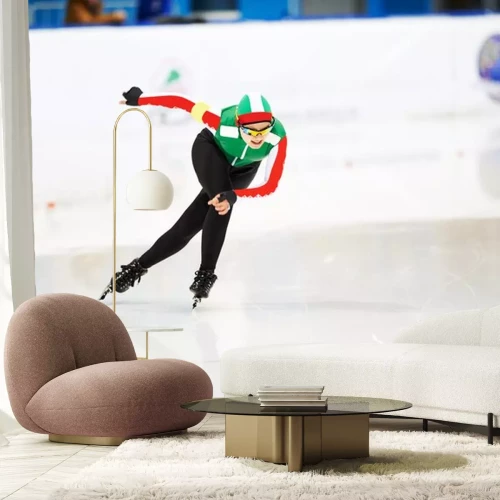 Sticker Eisschnelllaufsportler