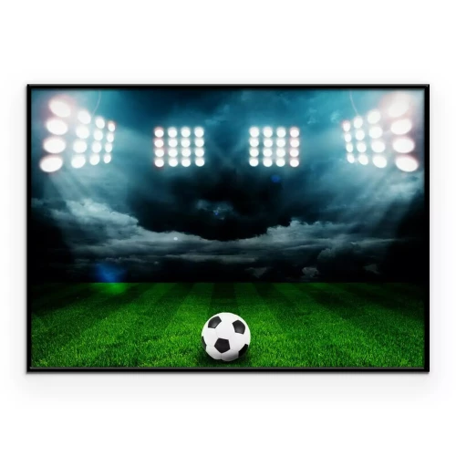 Poster Fußball auf dem Fußballfeld