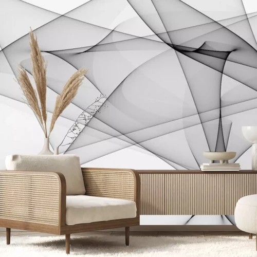 Fototapete Schwarz weißer abstrkter Hintergrund