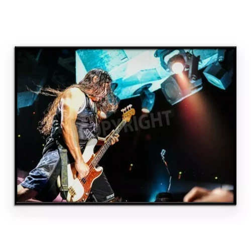 Poster Gitarrist einer Rockband