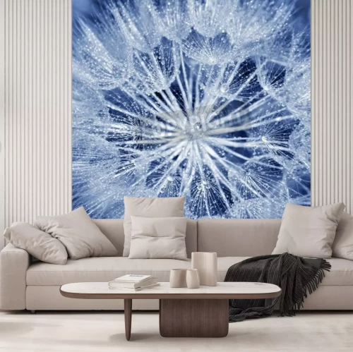 Fototapete Blaue Pusteblumensamen