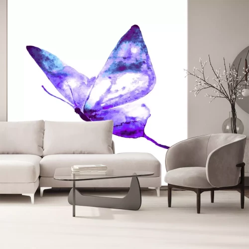 Sticker fliegender Schmetterling in Aquarellfarbe