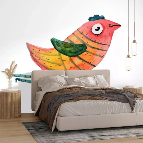 Sticker Vogel mit großen Augen