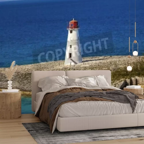 Fototapete Leuchtturm auf Halbinsel