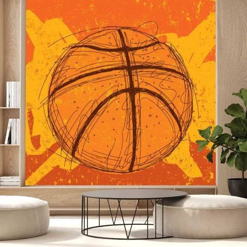 Sticker Basketball Hintergrund