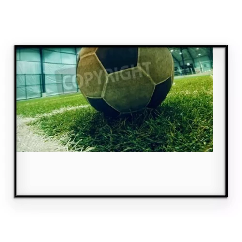 Poster Fußball in der Fußballhalle
