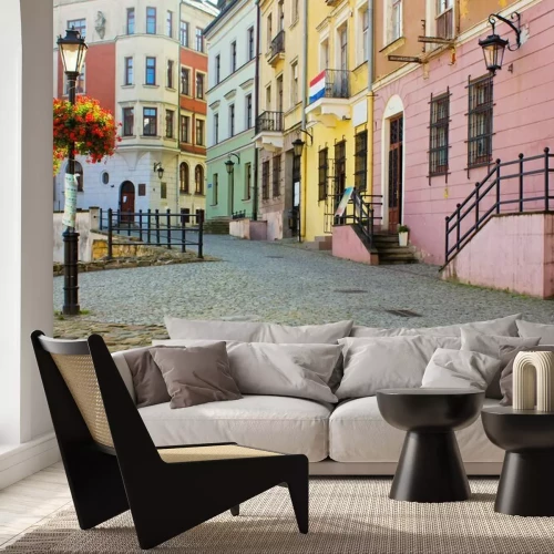 Fototapete Altstadt in Lublin mit Häusern