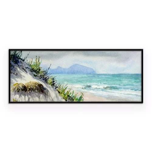 Poster Küstendünen im Aquarellstil