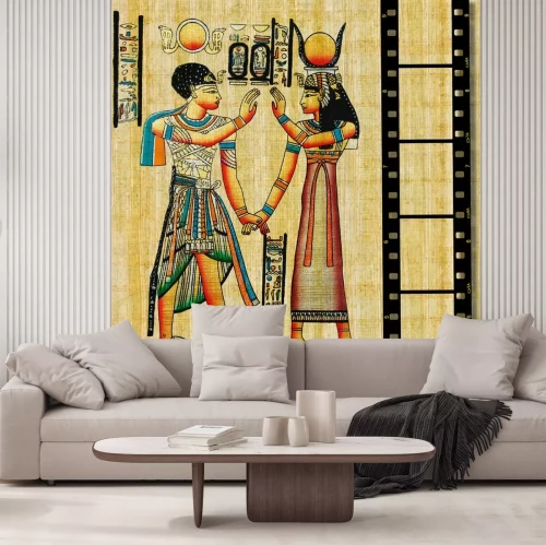 Sticker ägyptisch Hintergrund mit Filmstreifen