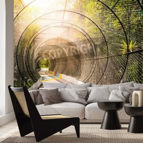 Fototapete Tunnel im Park im Morgengrauen