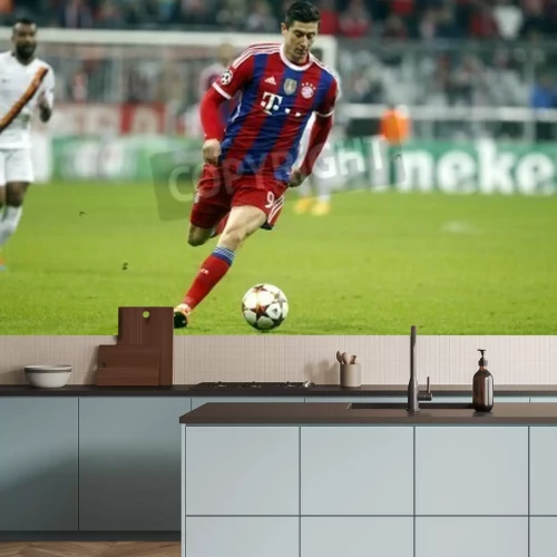 Fototapete Robert Lewandowski während des Spiels in Deutschland