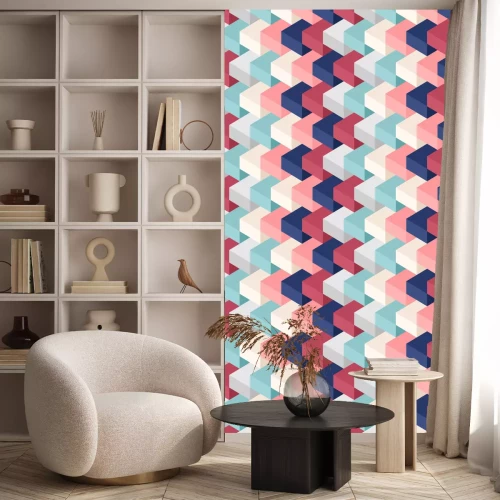 Tapete Farbe Würfel seamless pattern