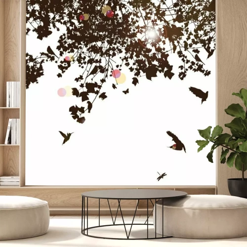 Sticker Baum und Vogel