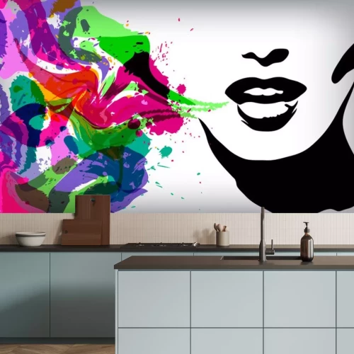 Sticker Apropos Frau, Mode Hintergrund Konzept