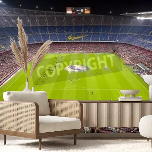 Fototapete Stadion des FC Barcelona während des Spiels