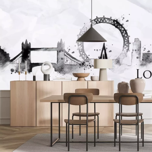 Sticker Silhouette Tinte London