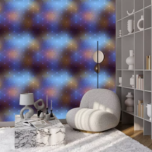 Tapete Auszug berechnet des Musters auf unscharfen Hintergrund.