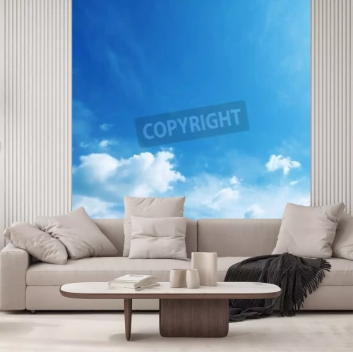 Fototapete Räumliches Panorama von Himmel