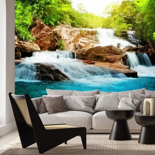 Fototapete Natur und Wasserfall