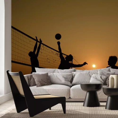 Sticker Beach-Volleyball-Silhouette