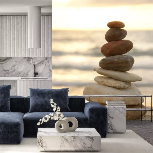 Sticker Steinturm am Meer