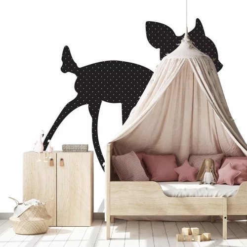 Sticker bambi Silhouette Vektor-Illustration