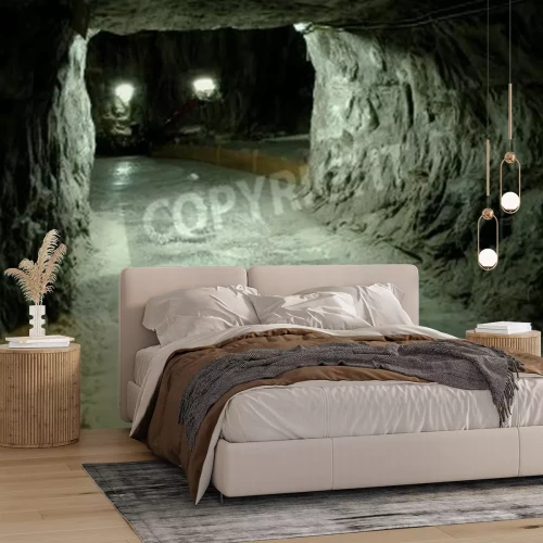 Fototapete Hohler Tunnel im Felsen