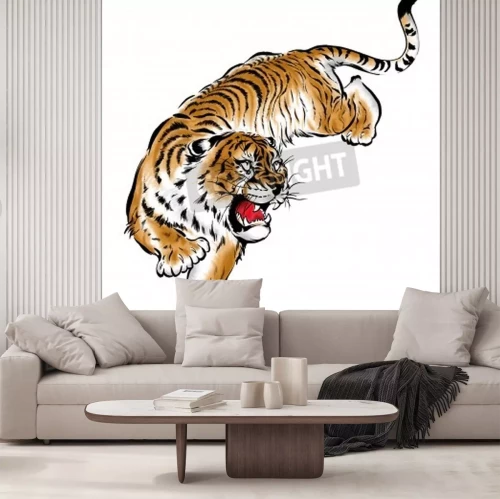 Fototapete Asiatisches bild eines tigers