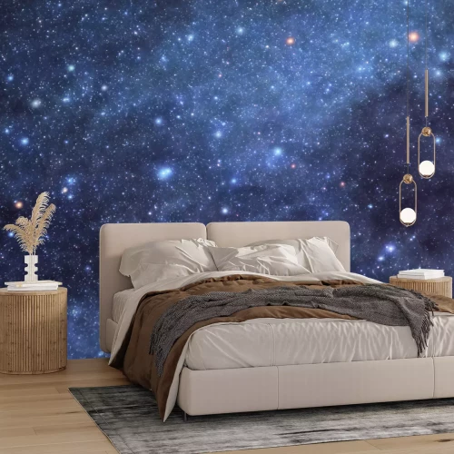 Fototapete Blick auf Himmel mit Sternen bei Nacht