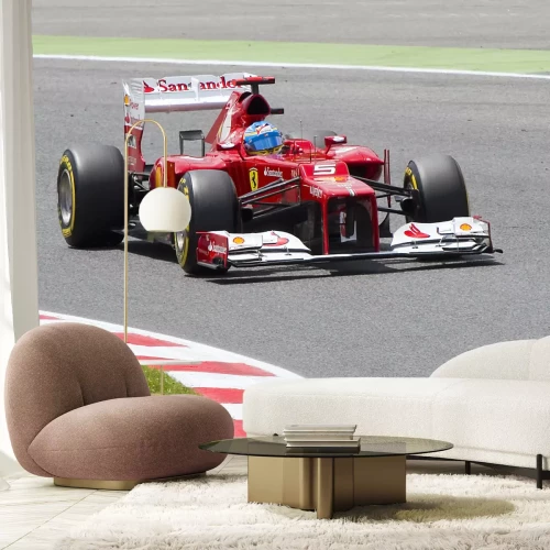 Fototapete Bolid Formel 1 auf der Rennstrecke