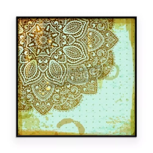 Poster Dekorative goldene Mandala