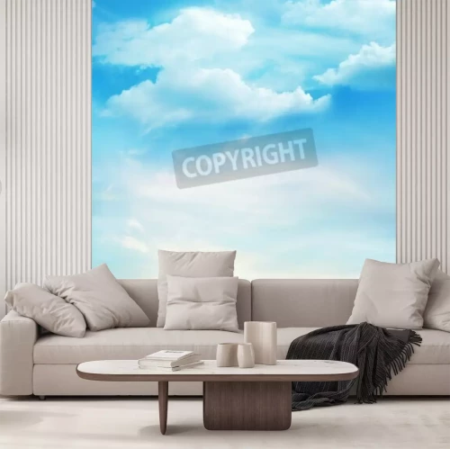 Fototapete Mit Wolken bedeckter Himmel