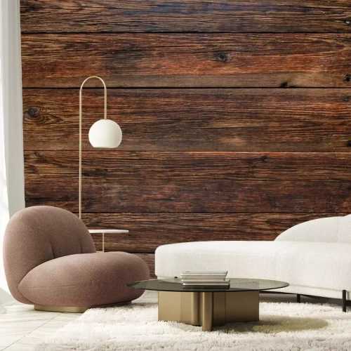 Fototapete Braune vintage Bretter