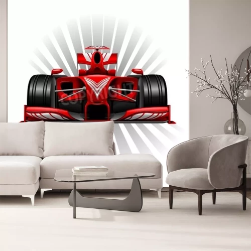 Sticker Formel 1 Red Racing Car