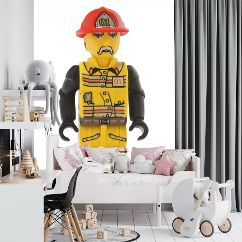 Sticker Adelaide, Australien - 9. Januar 2015: Ein Studio schoss von einem Jack Stone Lego Minifigur aus dem Junior Jack Stone Theme. Lego ist sehr beliebt weltweit mit Kinder und Sammler.