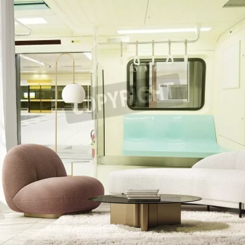 Fototapete U-Bahnstation Zug von innen